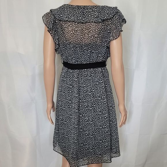 Charlotte Russe-Dalmatian Print Ruffle Dress, Sz. Medium - Picture 5 of 9